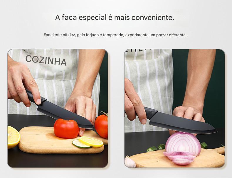 Conjunto de Facas com Faca de Frutas, Faca para Legumes e Faca Utilitária materials 6