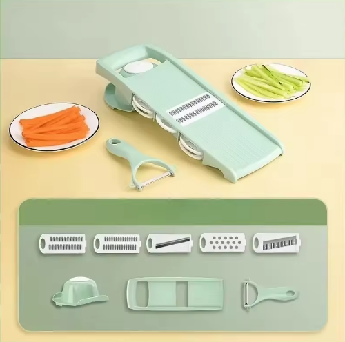 Picador de Alimentos Multifunções — Picador Manual de Pressão Rápida — Picador de Legumes