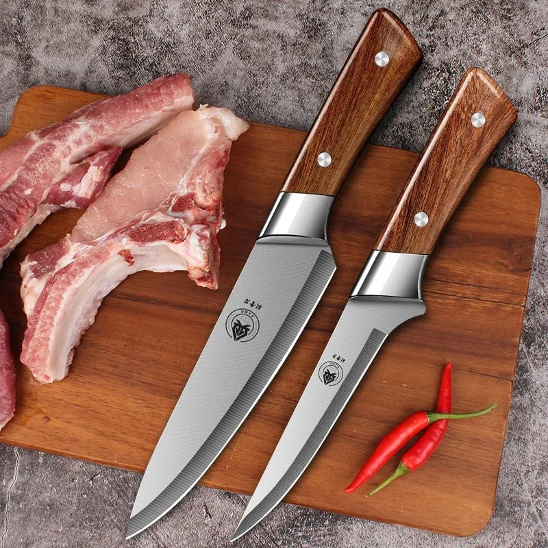 Faca de Carne e Cutelo – Faca de Desossar e Faca Trinchante Profissional