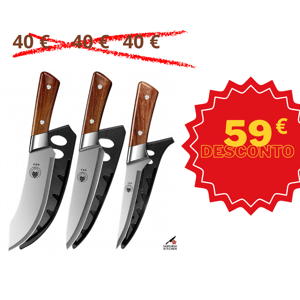 Faca de Carne e Cutelo – Faca de Desossar e Faca Trinchante Profissional
